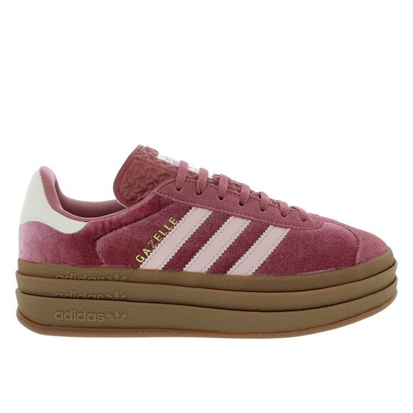 adidas Gazelle Bold Womens Sneaker (Crimson Pink Velvet 7.5)